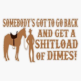 Blazing Saddles Quote Bumper Sticker Vinyl Decal 5 inches