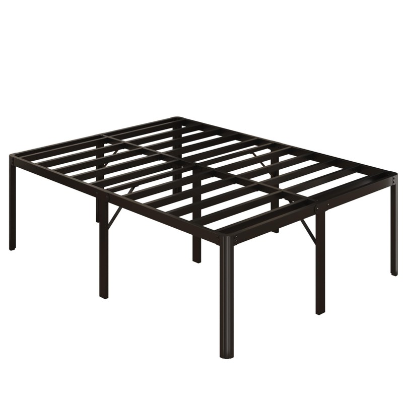 Yicensen 22 Inch High Queen Bed Frame Rounded Corner No