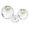 Sziqiqi Crystal Candle Holders for Tea Light Clear Votive Candle
