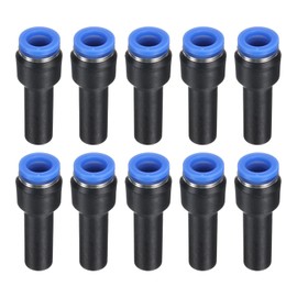 sourcing map 10Pcs 5/16" OD x 3/8" OD Push-to-Connect Fittings Plug, Cap Style Pneumatic Blanking Plugs, Leak-Proof Air Push Connectors for Compressed Air Systems