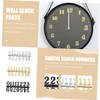 Tofficu 30 Sets DIY Digital Clock Numbers Replacement Parts for