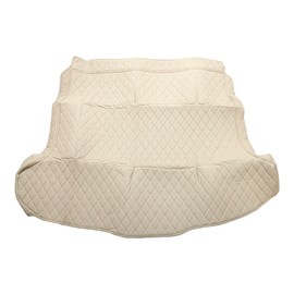 Motoforti Cargo Liner Rear Trunk Mat Trunk Cargo Luggage Boot Tray Mat for Honda CRV 2007-2011 XPE Microfiber Leather Beige Heightened Edge 3D Diamond Pattern