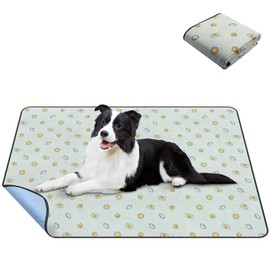 TAIKURA Washable Pee Pads for Dogs, Reusable Puppy Pads, Absorbent Puppy Pads, Slip Resistant Waterproof Pet Training Pads for Couch, Crate, Potty Training (1, 72""*72""), Gray