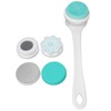Electric Body Brush Set Rechargeable Long Handle Scrubber Shower Brush