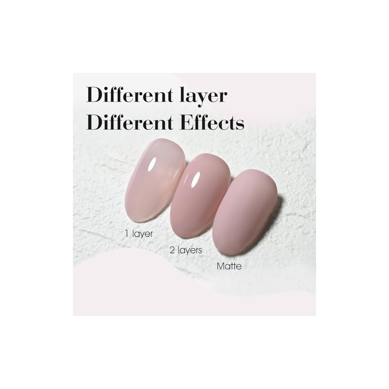 CANNI- Esmalte de uñas en gel rosa nude, 1 pieza