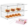 YMJOINMX Acrylic Display Case 2 Layer Bakery Pastry Display Case