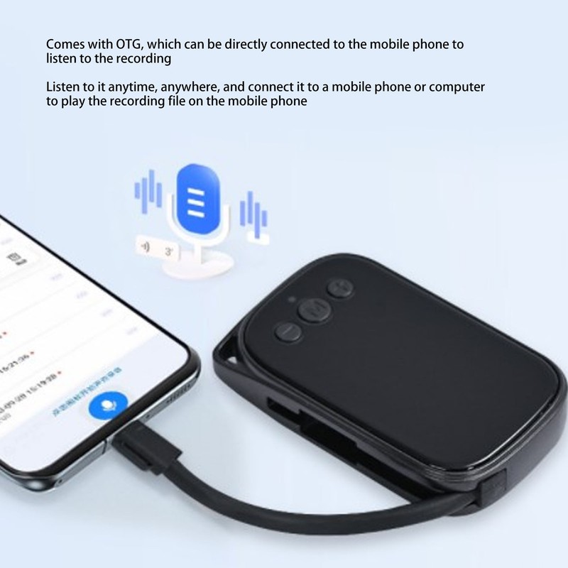 Magnetic Voice Activated Recording Device DSP Noise Cancellation Portable Voice