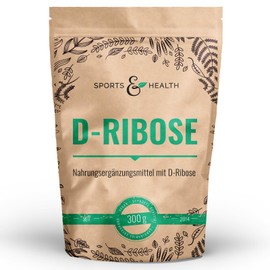D-Ribose Powder in Large 300 g Storage Pack with Extra Dosing Spoon - Made of Natural Raw Materials - Vegan