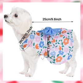 choyaxo Floral Dog Dress Cute Dog Skirt Pet Dress Summer Pet Clothes for Puppy Small Cats