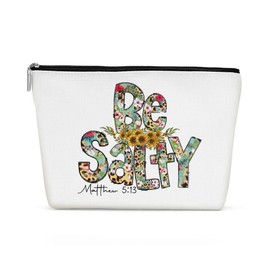 Inspirational Western Makeup Bag, Western Gifts, Western Accessories for Women, Vintage Christian Gifts Religious Gifts Bible Verse Faith Cosmetic Bag for Women Aunt Birthday Christmas Friendship