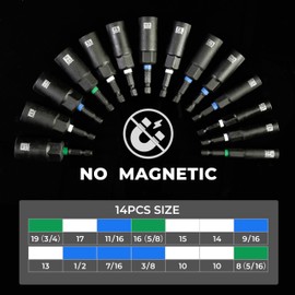 toolant Deeper Nut Driver Set, Impact Nut Driver for Drill Bit