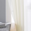 SmartSheer Solid Rod Pocket Window Sheer Panel, Ivory, 84" L