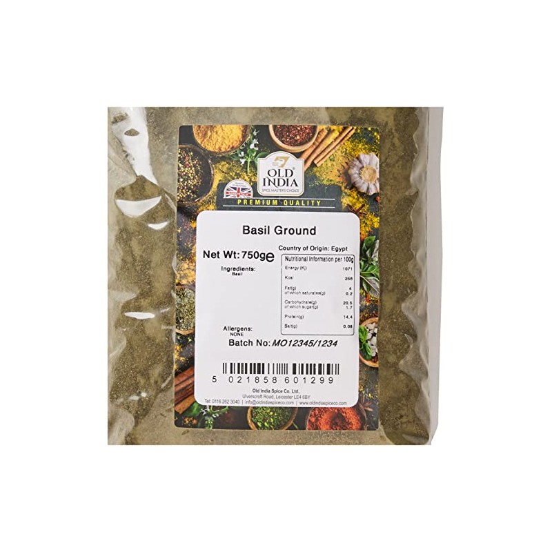 Old India Basil Ground 750g