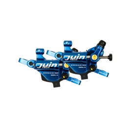 Juin R1 Hybrid Hydraulic Disc Brake Caliper, Mechanical/Hydraulic Disc Brake Kit, Blue