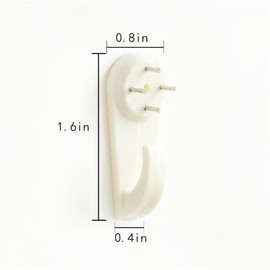 Concrete Wall Hooks, 20pcs Invisible Nail Hangers, No-Damage Wall Picture Hanger - Powerful Concrete & Drywall Hooks for Picture & Clock Hangers