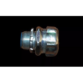 Thomas & Betts 5333-TB Thomas 3/4" Insulated Zinc Plated Steel Straight Liquid Tight Connector