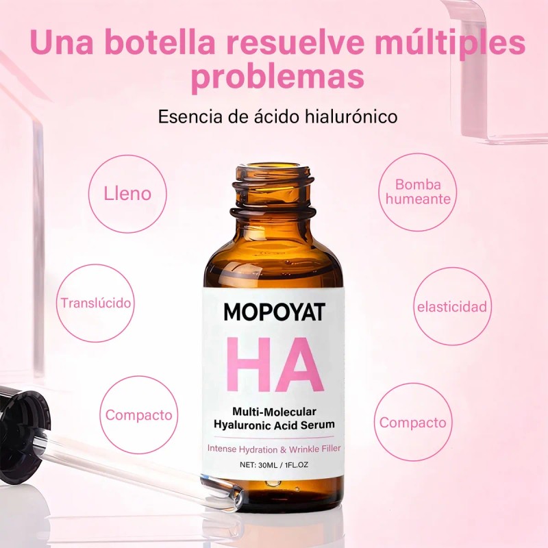 2pcs Ácido Hialurónico Multimolecular Sérum 30ml Todo Tipo De Piel
