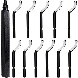 KEWAYO Deburring Tool for Resin, Deburr Blades Set,Works on Metal, Resin, PVC, and 3D Printed Plastic Edges - Great for Copper and PVC Pipes (RB1100+BS1010)