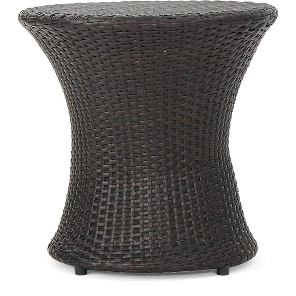 Christopher Knight Home Adriana Outdoor Wicker Accent Table, Multibrown