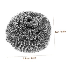 Gatuida 6PCS Stainless Steel Scrubber Sponges Wire Dish Scrubbers for Efficient Kitchen Cleaning of Dishes Pots and Pans