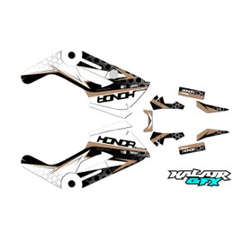 Kalair GFX Graphics Kit for Honda NAVI (2016-2022) Proxima Series Tan 21 Mil - Dirt bike Custom Racing Graphics Decals Stickers Kit, no-plastics