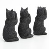 Veronese Design 4 Inch Black Kittens Hear Speak See No