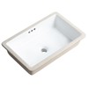 22 Inch Undermount Bathroom Sink Rectangle Undermount Sink White Ceramic