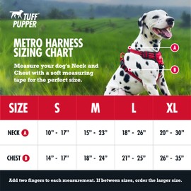 Tuff Pupper No Pull Heavy Duty Dog Harness, Front & Back Leash Clips, Strong Safety Handle, Reflective Vest, Comfortable Padded Training Harness (Large, Pink)