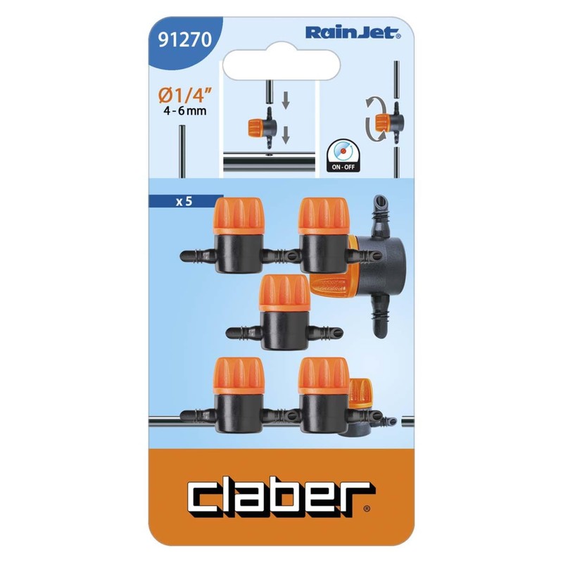 Claber Rainjet 1/4" Shut Off Valve Model 91270