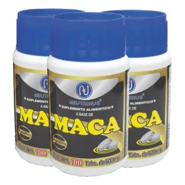 Kit 3 Suplemento Alimenticio Maca Sabor Sin Sabor