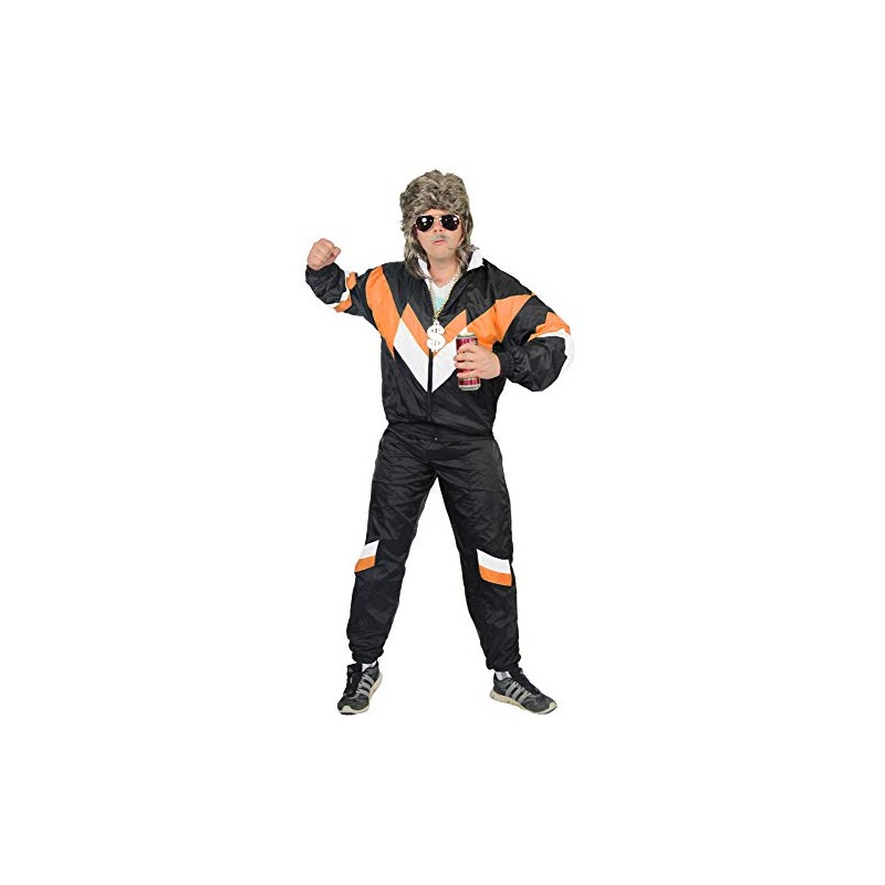 Foxxeo 80s Costume for Adults Premium 80s Tracksuit Assi –