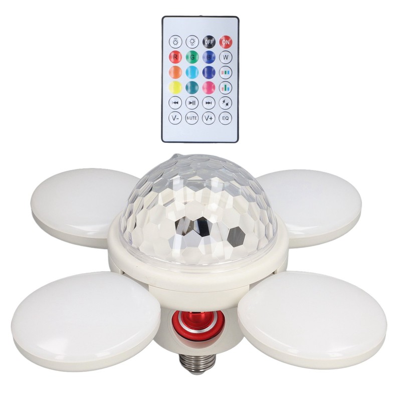 LED Bluetooth Light 48W 85‑265V E27 Ceiling Lamp RGBW Remote