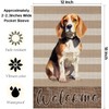 TopPacific Beagle Garden Flag Home Garden Welcome Dog Spring Yard