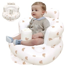 Inflatable Baby Seat, Baby Seat Aid, Portable Inflated Dining Room Chair, Training Seat for Babies, Baby Learning Sitting, Upright Inflatable Seat, Baby Support Seat for Babies Over 3 Months