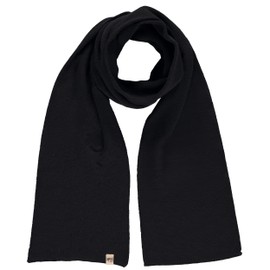 Minus33 - Bufanda de punto para uso diario, 100% lana merina, bufanda de invierno, bufandas de peso medio para mujeres y hombres, Negro, Talla única