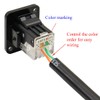 QIANRENON RJ11 Panel Mount Cat3 Telephone in-line Dual Ended Coupler