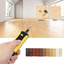 11 Farben Reparaturset Holzböden Hartwachs-Reparatur-Set Bodenreparatur-Set Effektive Reparatur von Kratzern Risse Löcher für Holztüren