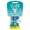 Gillette Venus Simply 3 Sensitive Women's Disposable Razors, Pack of