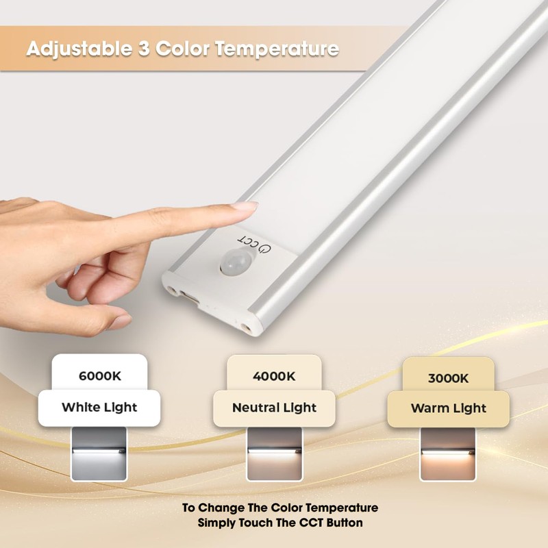 Under Cabinet Lights LED Motion Sensor Light (2 Pack) -