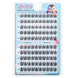 GECOMO Large Capacity False Eyelashes, Natural, False Eyelashes, With Glue, Partial False Eyelashes, Instant Eyelashes, Lower Eyelashes, No Glue Required, Popular, Actress Eyelashes, Cosplay Makeup