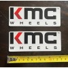 Unbranded 2 KMC WHEELS racing decals stickers offroad utv powersports