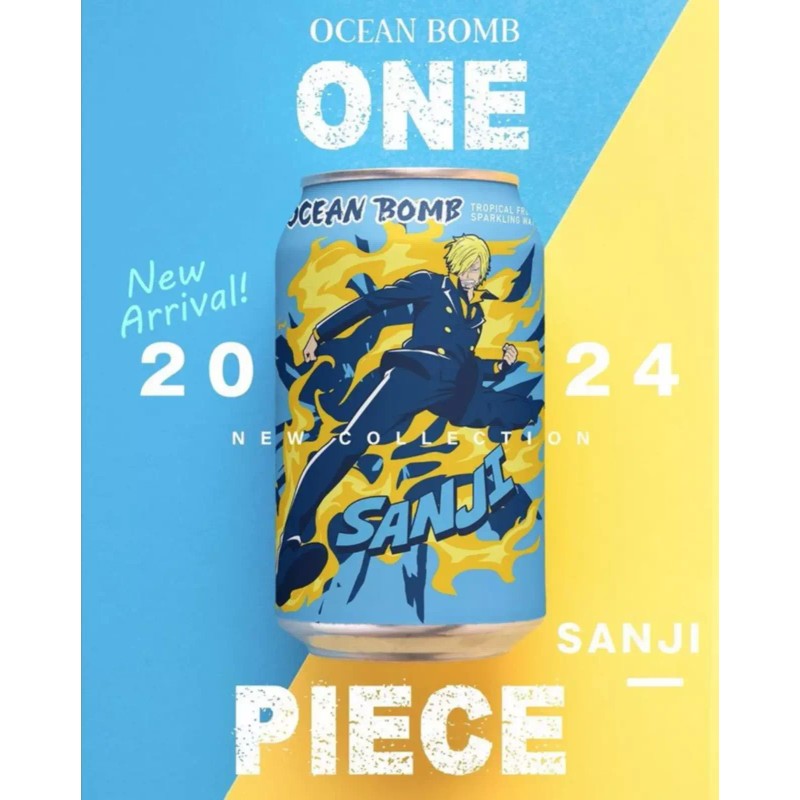 OCEAN BOMB NEW One Piece Anime Flavored Water Pack of
