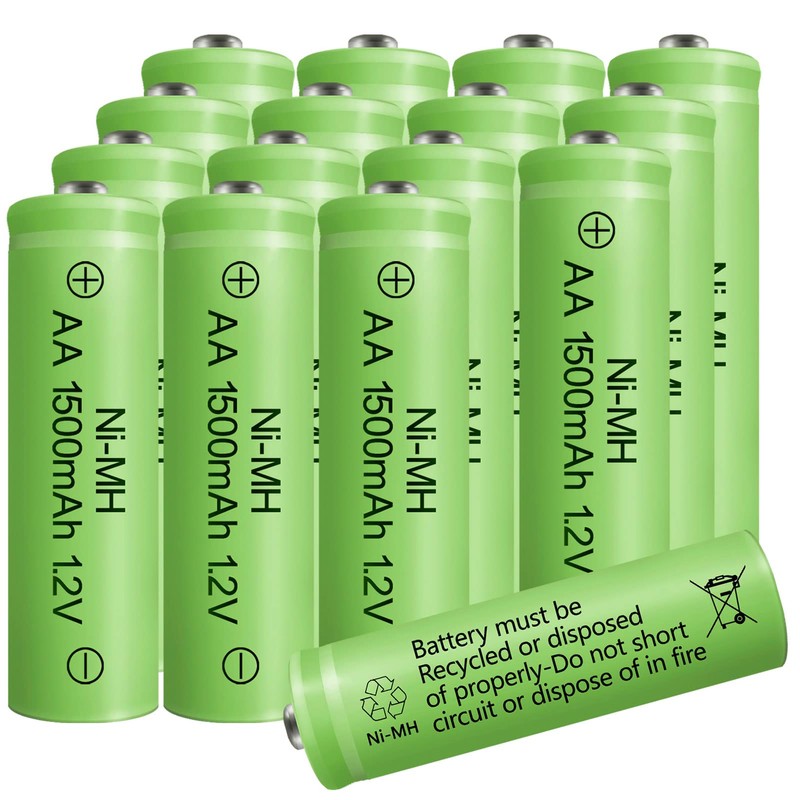 GENYESTAR Rechargeable AA Batteries NIMH 1.2V 1500mAh Double A Battery