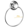 MaxHold No-Drilling/Suction Cup Round Towel Ring - Vaccum System -