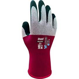 Wondergrip - Dual - WG-355 Safety Gloves - Single Latex Coating - DuaLiner Technology - High Grip - Ultra-Lightweight & Breathable - For Precision Handling - Grey/Red - XX Large