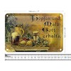 Vintage Blechschild | Hopfen und Malz | Gott erhalt's |