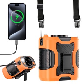 Enioem Portable Waist Fan Personal 14500mah 100 Speeds Clip On Shirt Fan Belt Cooling Device Wearable Cool Body Blow Cold Air Rechargeable Pocket Mini Men Workers Outdoor Travel Hiking Gifts