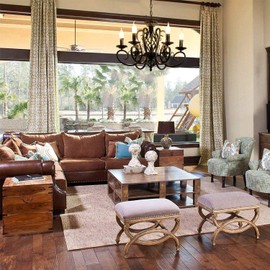 Ganeed Black French Country Chandelier,6 Lights Farmhouse Candle Iron Chandeliers,Vintage Metal Pendant Light Fixture for Kitchen Island,Dining Room,Bedroom