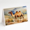 Caroline's Treasures DAC2886GCA7P Camel Greeting Cards Pack of 8 Blank