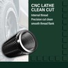 STEEL HAWK Engraved Precision CNC Machined Stainless Steel Extended Knurled